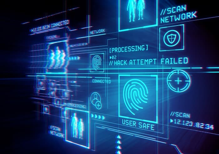 Image d'interface de hacking stéréotypée qui aurait sa place dans NCIS