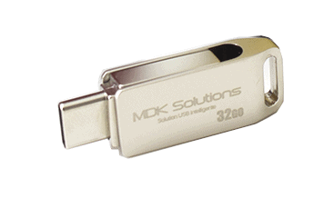 Clé USB sécurisée MDK SOLUTIONS Mac/PC chiffrement et Disque Virtuel